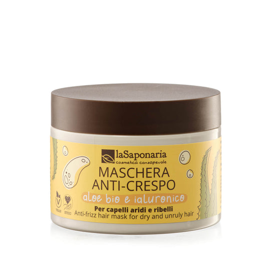 Maschera capelli anti-crespo
