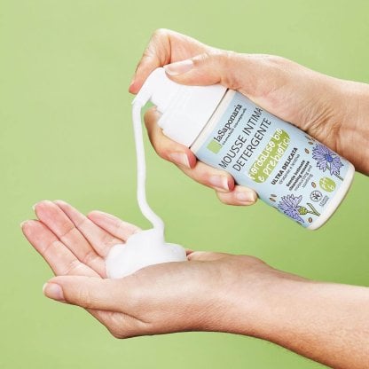Mousse detergente intima delicata Fiordaliso bio & Prebiotici (pH 6)