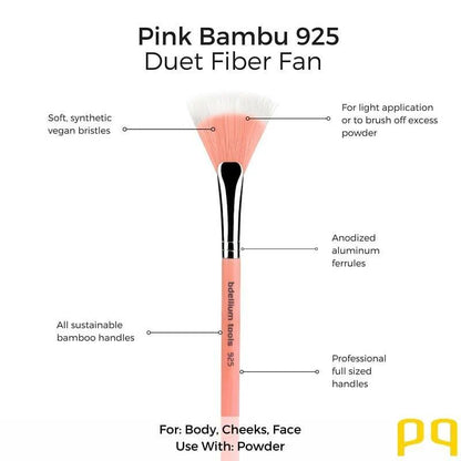 Pink Bambu 925 Duet Fiber Fan