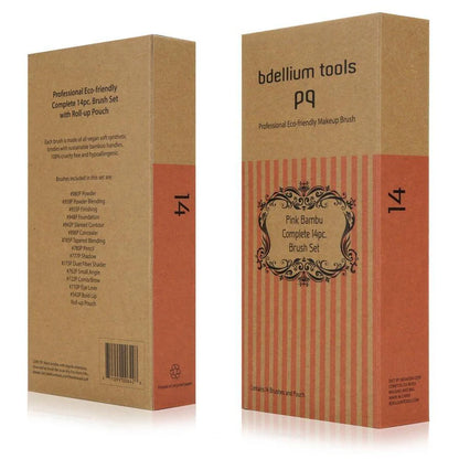 Set Pennelli Bambu Complete 14 Pezzi con Custodia Arrotolabile