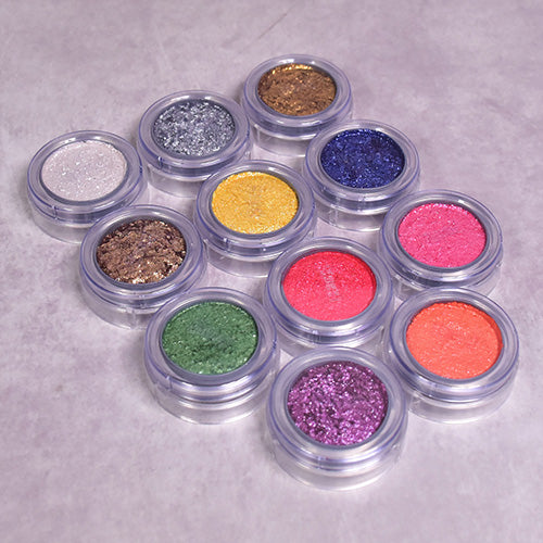 Pressed cosmetic glitter