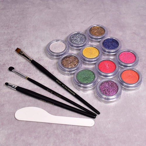 Pressed cosmetic glitter