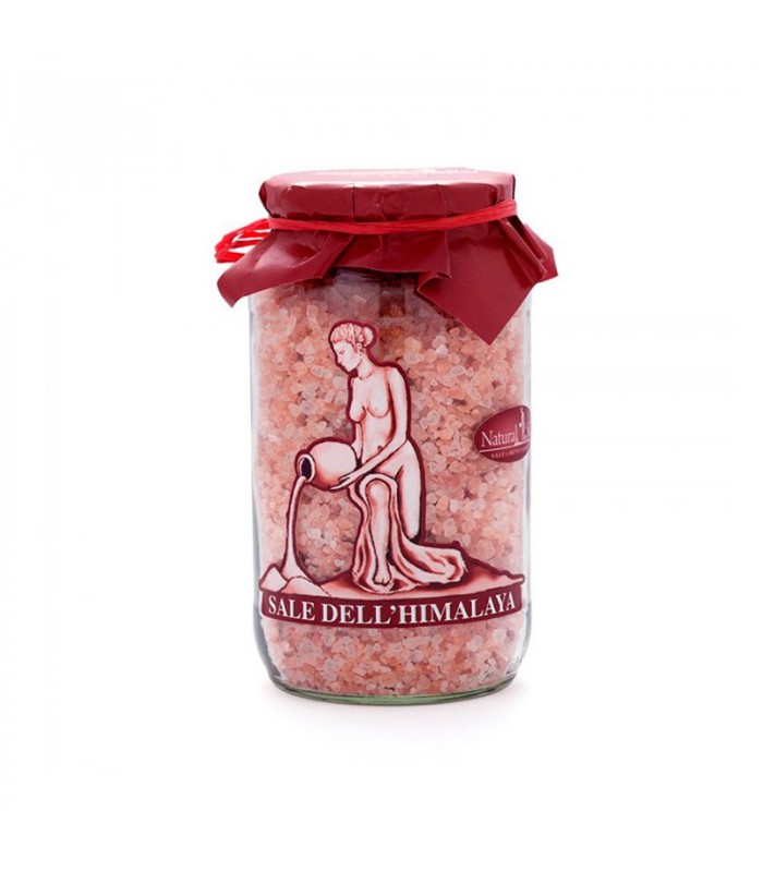 Sale rosa dell’himalaya grosso in vaso di vetro