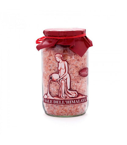 Sale rosa dell’himalaya grosso in vaso di vetro