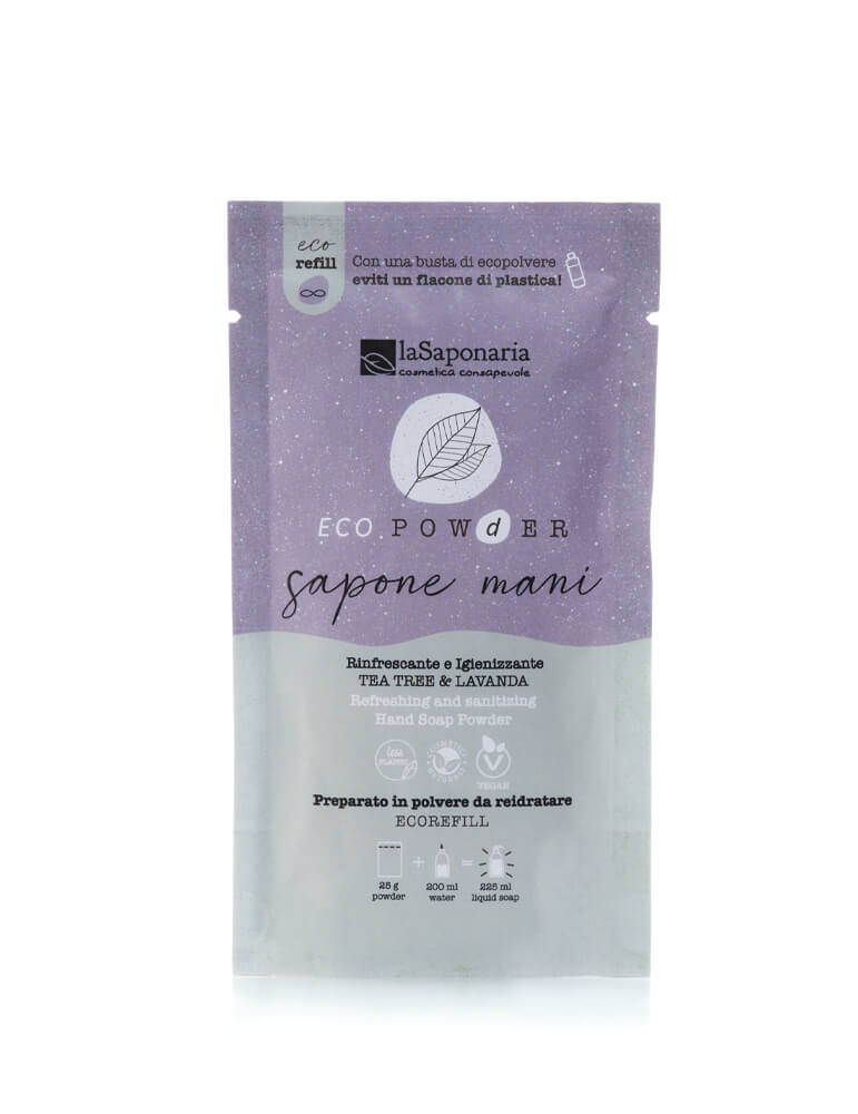 Sapone mani in polvere igienizzante - Eucalipto e Lavanda