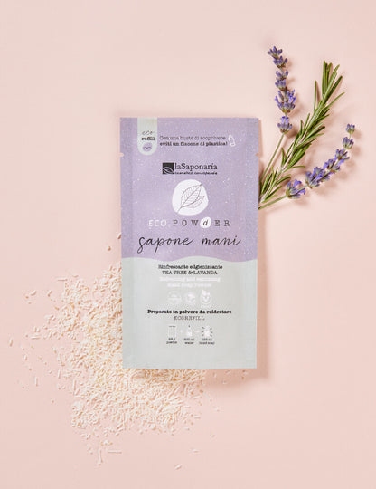 Sapone mani in polvere igienizzante - Eucalipto e Lavanda