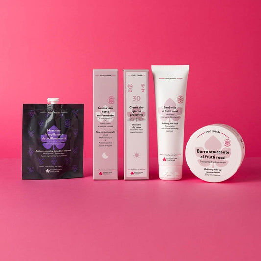 Scrub viso ai frutti rossi