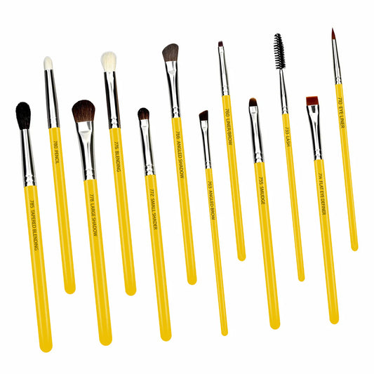 Studio Eyes Set 12 Pennelli Occhi con Pochette Arrotolabile