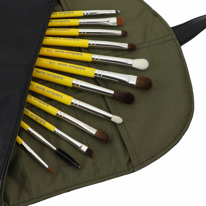Studio Eyes Set 12 Pennelli Occhi con Pochette Arrotolabile