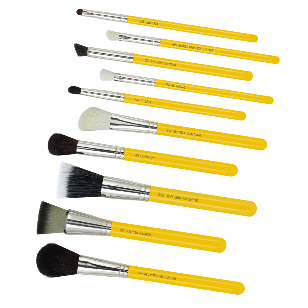 Set Pennelli Studio Mineral 10 Pezzi con Custodia Arrotolabile