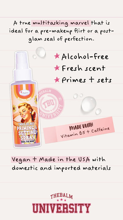Twice as Nice Spray Primer e Fissante