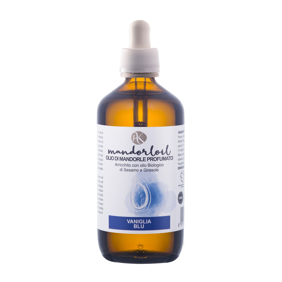 Mandorloil Olio di Mandorle Profumato Corpo Vaniglia Blu