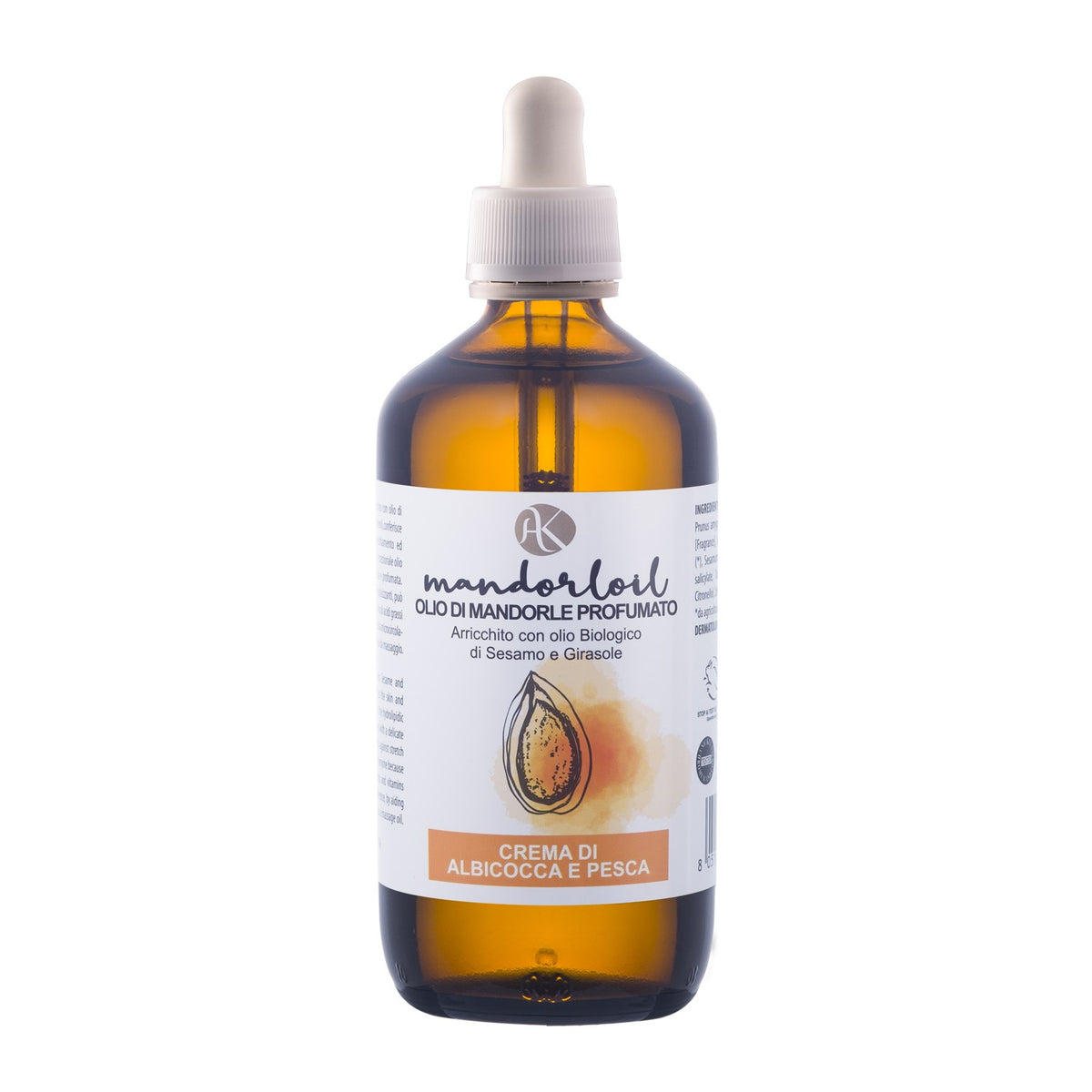 Mandorloil Olio di Mandorle Profumato Corpo Crema di Albicocca e Pesca