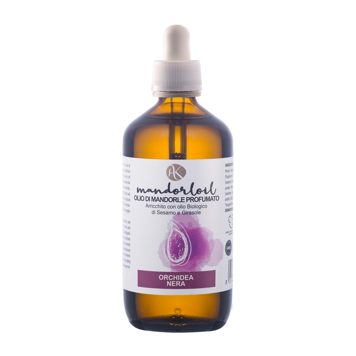 Mandorloil Olio di Mandorle Profumato Corpo Orchidea Nera
