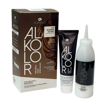 Tinta per Capelli Permanente Alkolor senza Ammoniaca 6.0 Biondo Scuro
