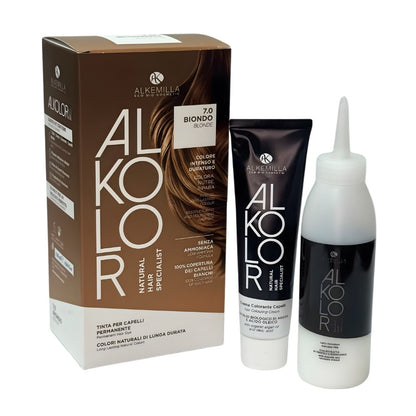 Tinta per Capelli Permanente Alkolor senza Ammoniaca 7.0 Biondo
