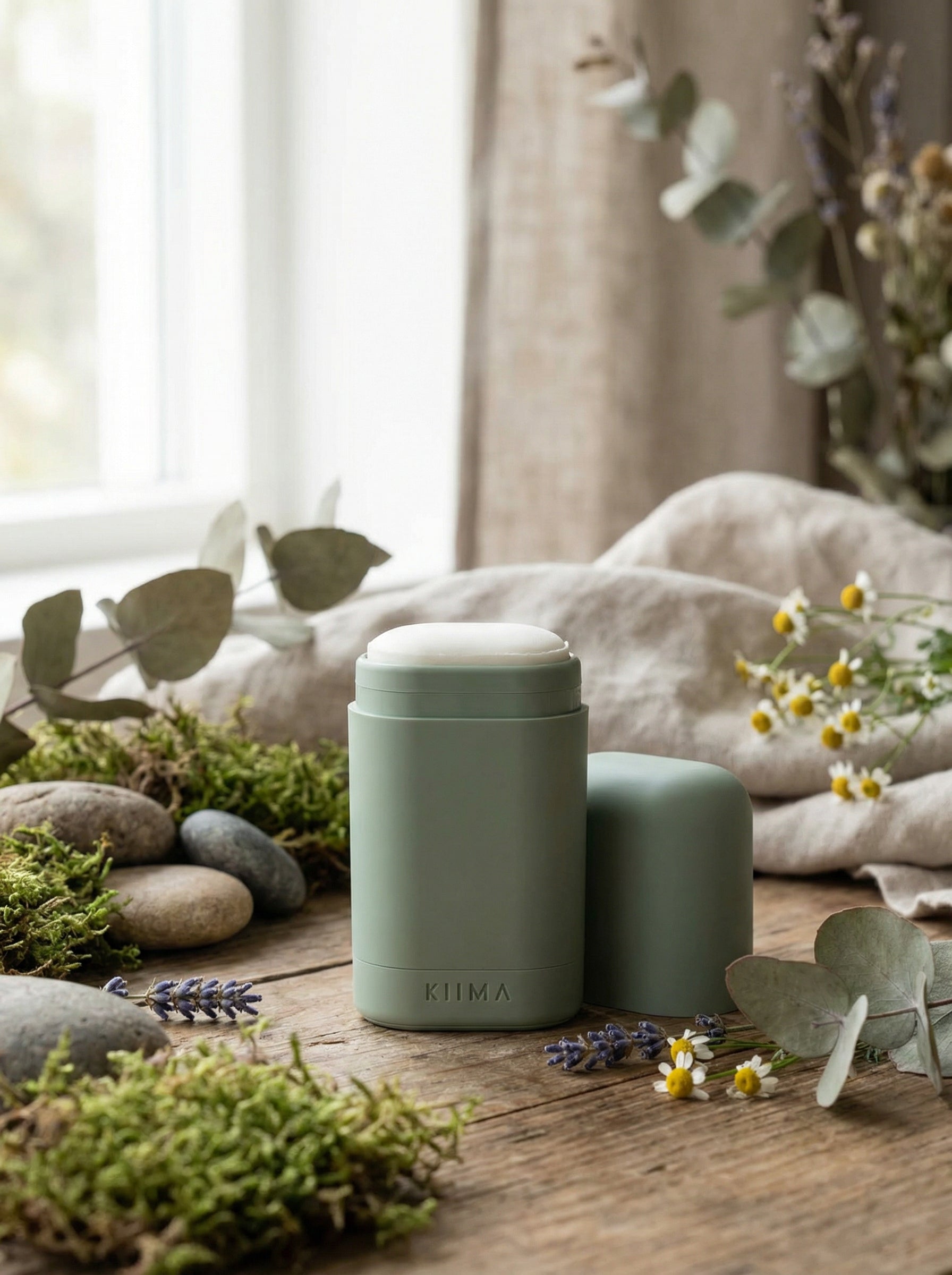 Applicatore ricaricabile per Biodeo solido Kiima - verde salvia by La Saponaria — hero product photo