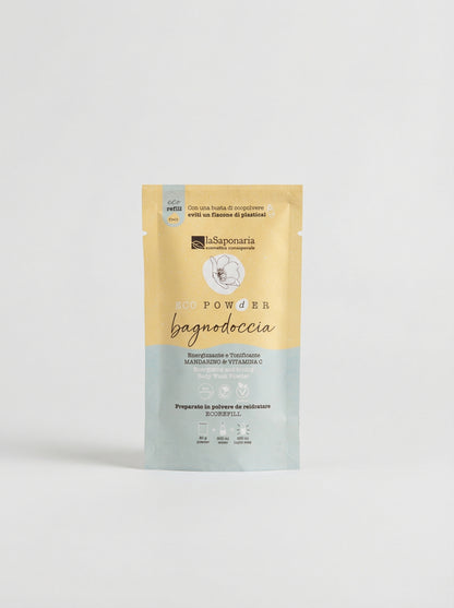 Bagnodoccia in polvere energizzante - Mandarino e Vitamica C by La Saponaria — product photo on white background