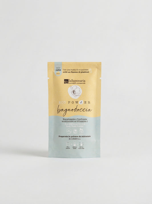 Bagnodoccia in polvere energizzante - Mandarino e Vitamica C by La Saponaria — product photo on white background
