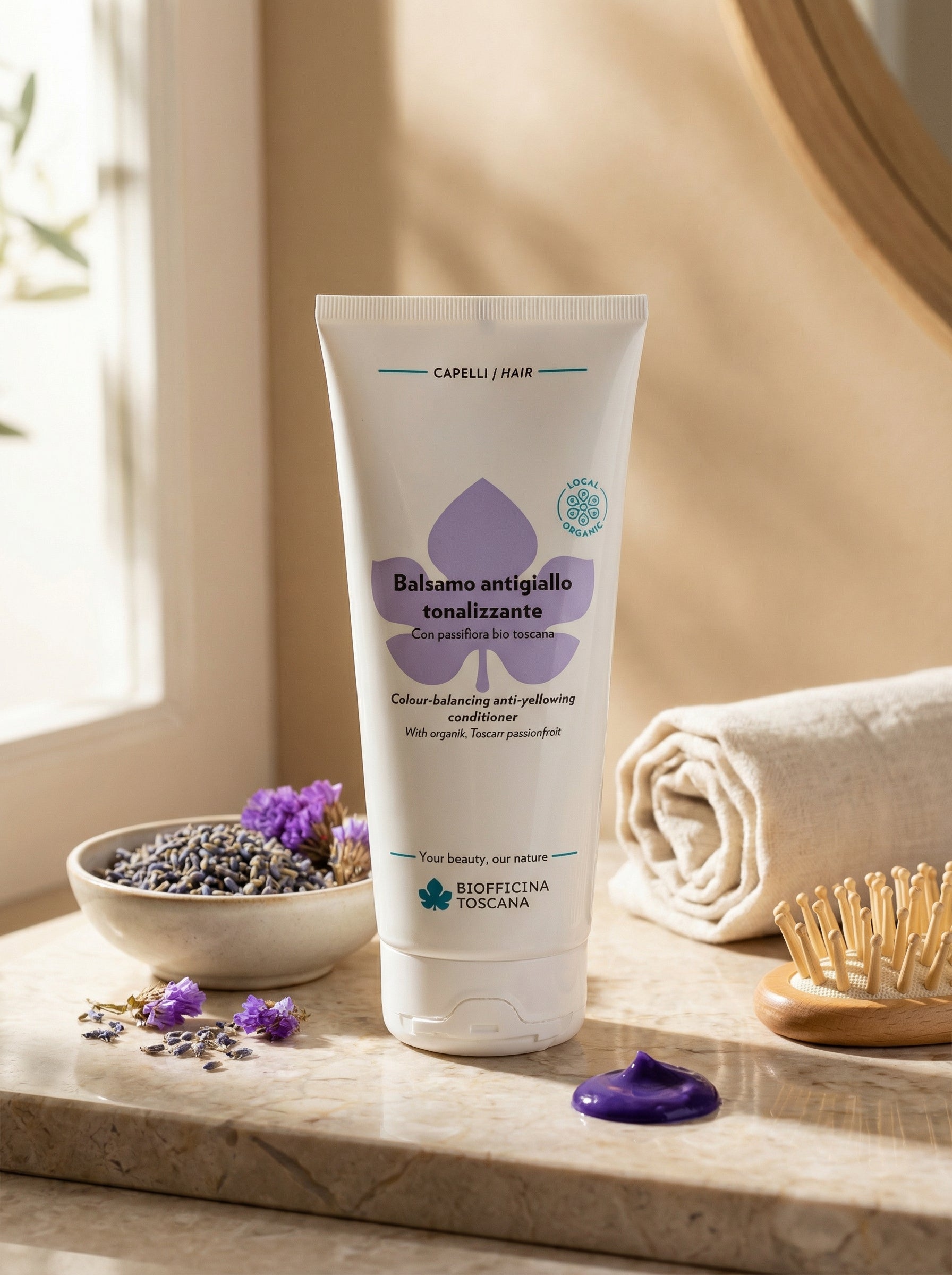 Balsamo antigiallo tonalizzante by Biofficina Toscana — hero product photo