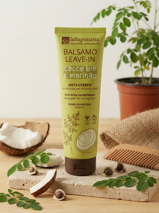 Balsamo capelli leave-in anti-crespo cocco bio e morigna by La Saponaria — hero product photo