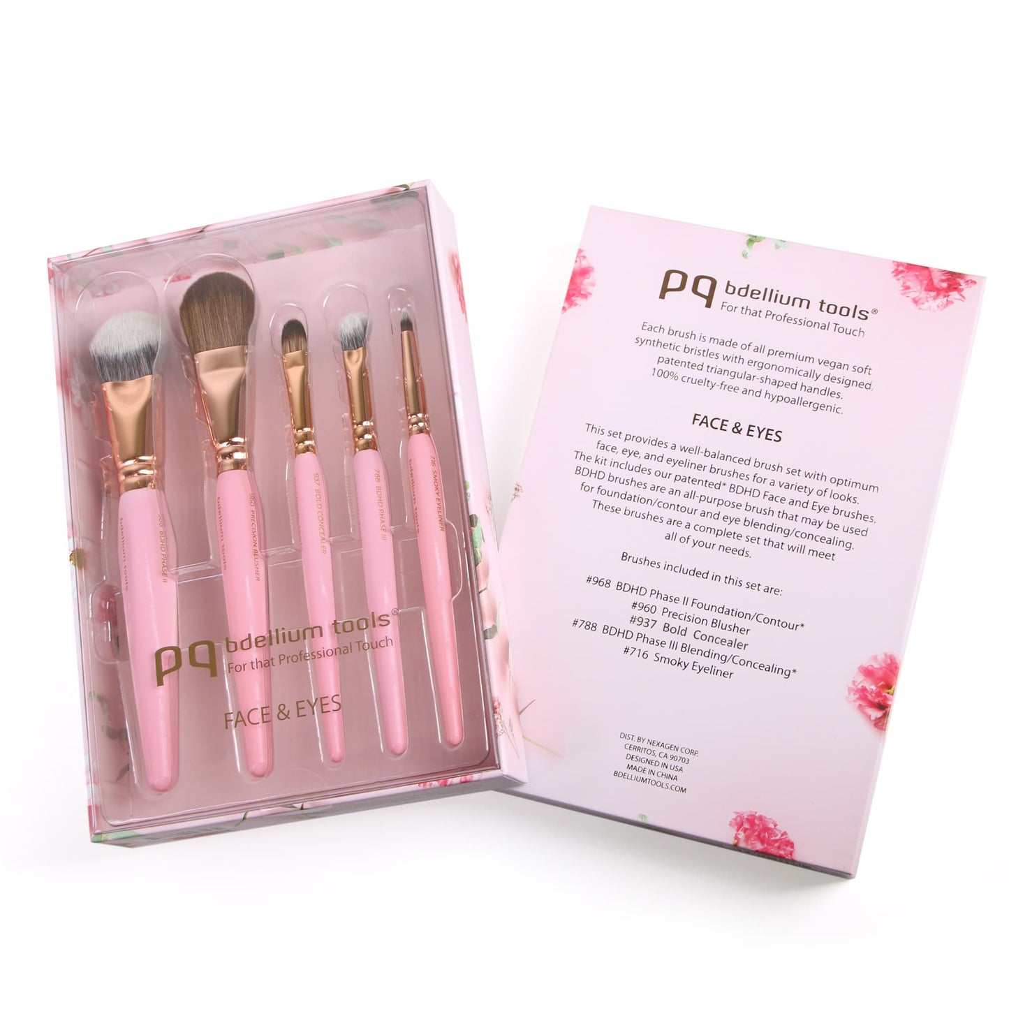 Pink Golden Triangle Set Viso & Occhi