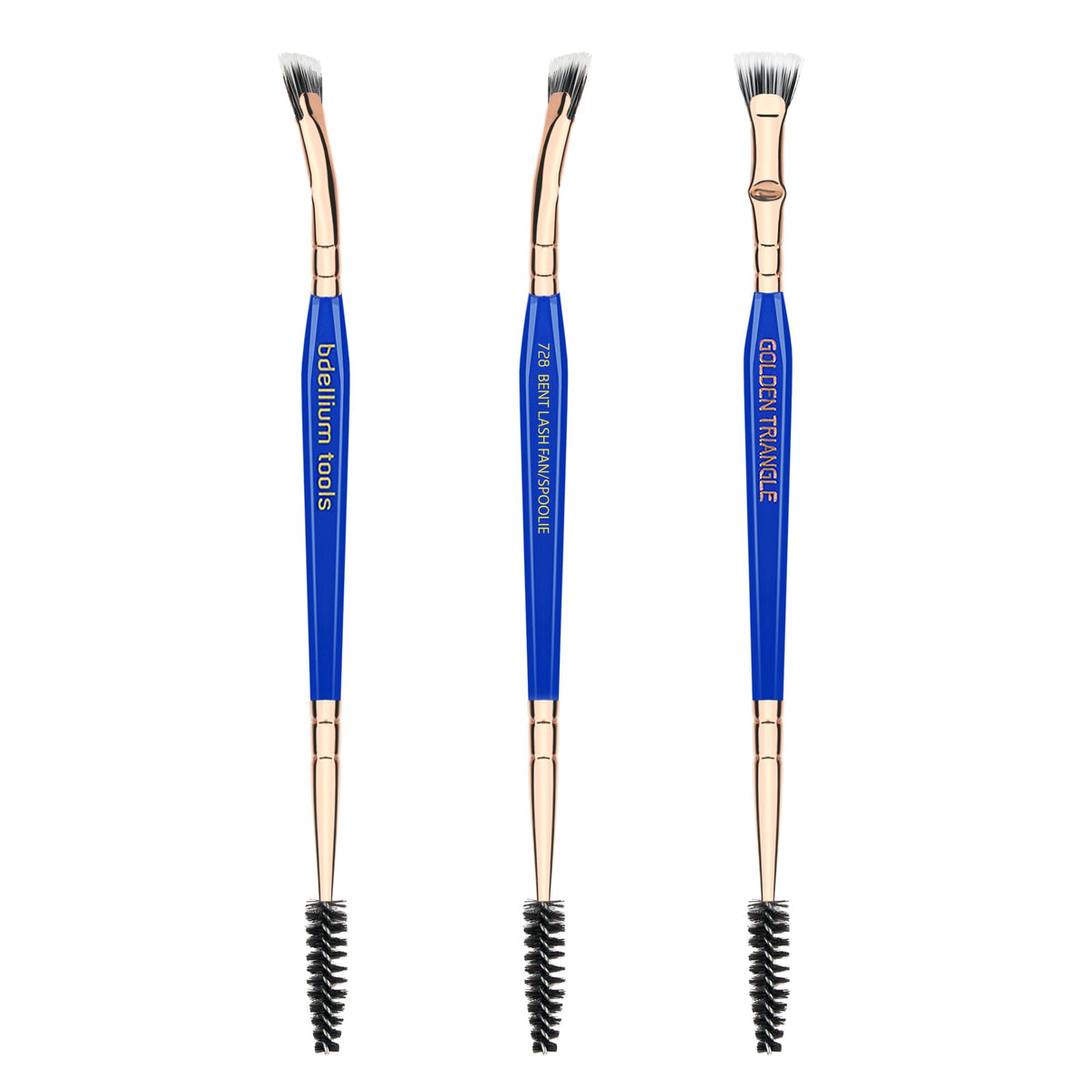 Golden Triangle 728 Double-ended Bent Lash Fan / Spoolie