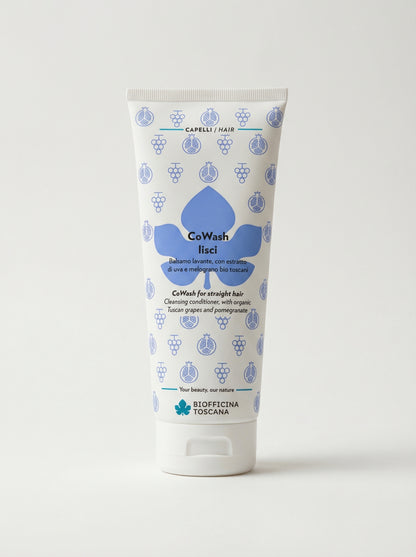 CoWash Lisci - Balsamo Lavante Disciplinante Uva e Melograno Bio by Biofficina Toscana — product photo on white background