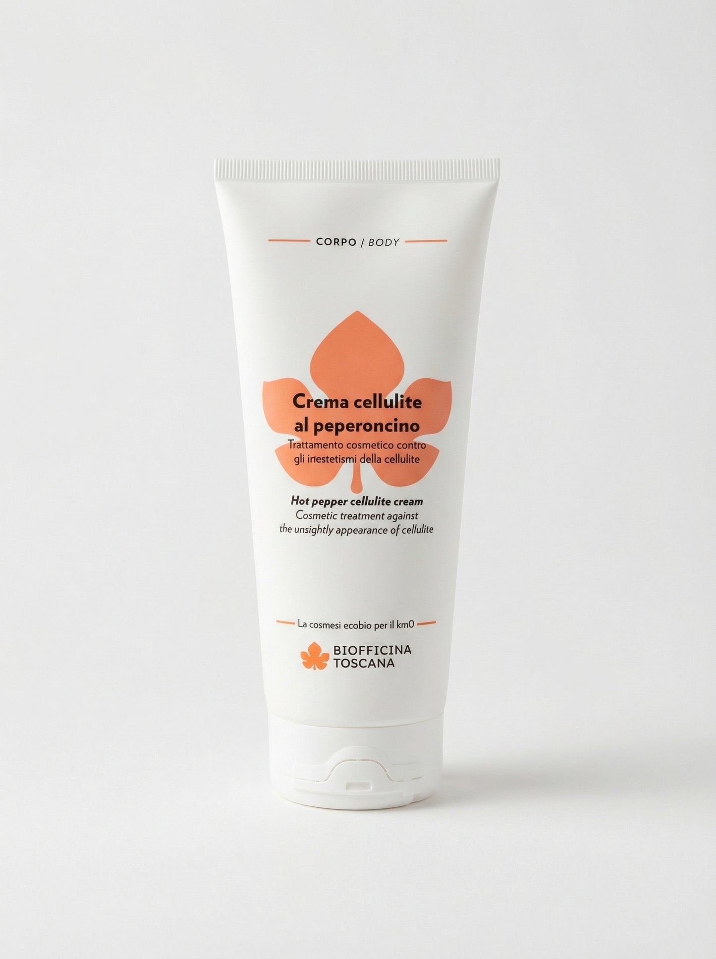 Crema cellulite al peperoncino - Trattamento Tonificante Drenante by Biofficina Toscana — product photo on white background