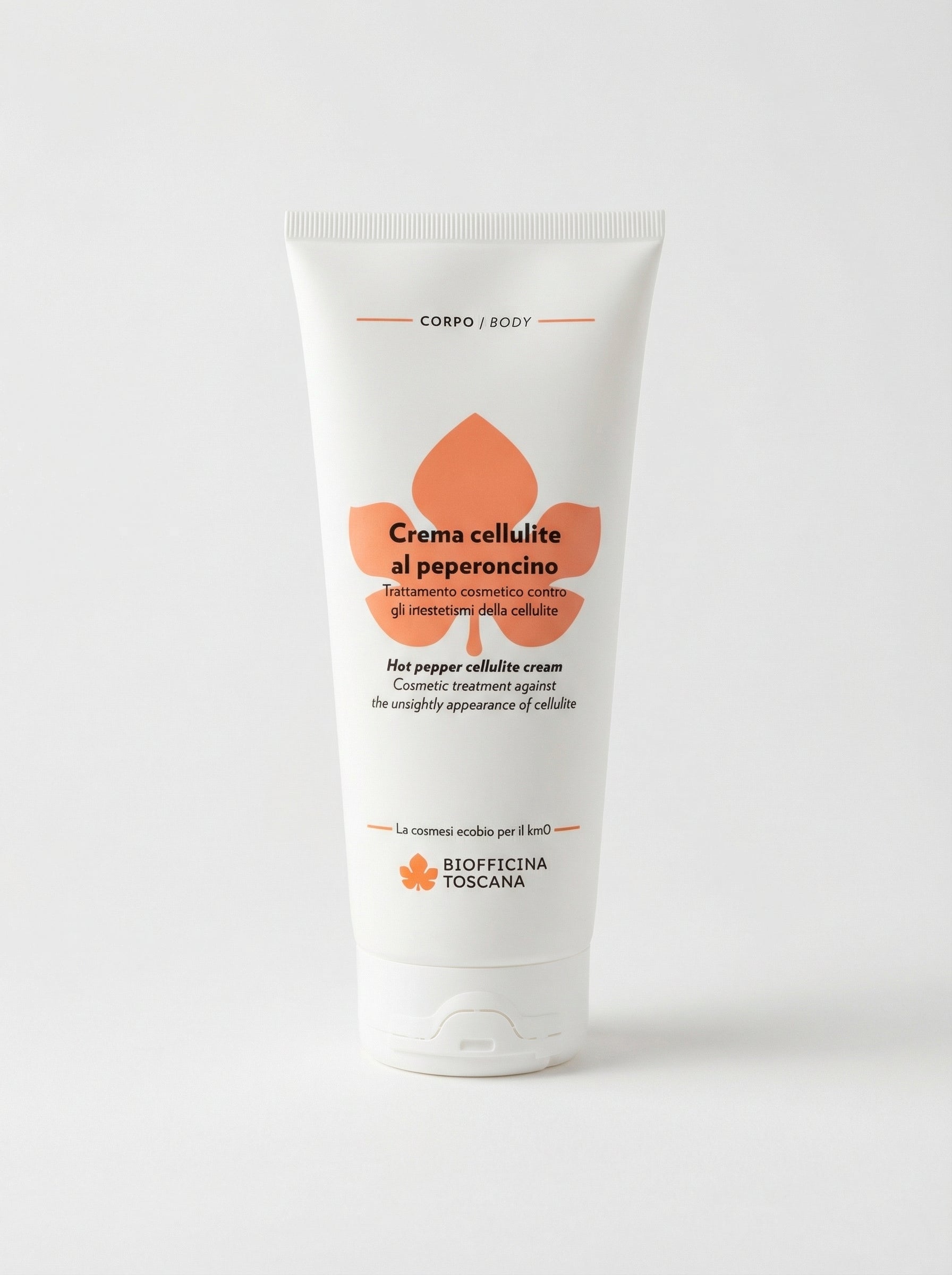 Crema cellulite al peperoncino - Trattamento Tonificante Drenante by Biofficina Toscana — product photo on white background