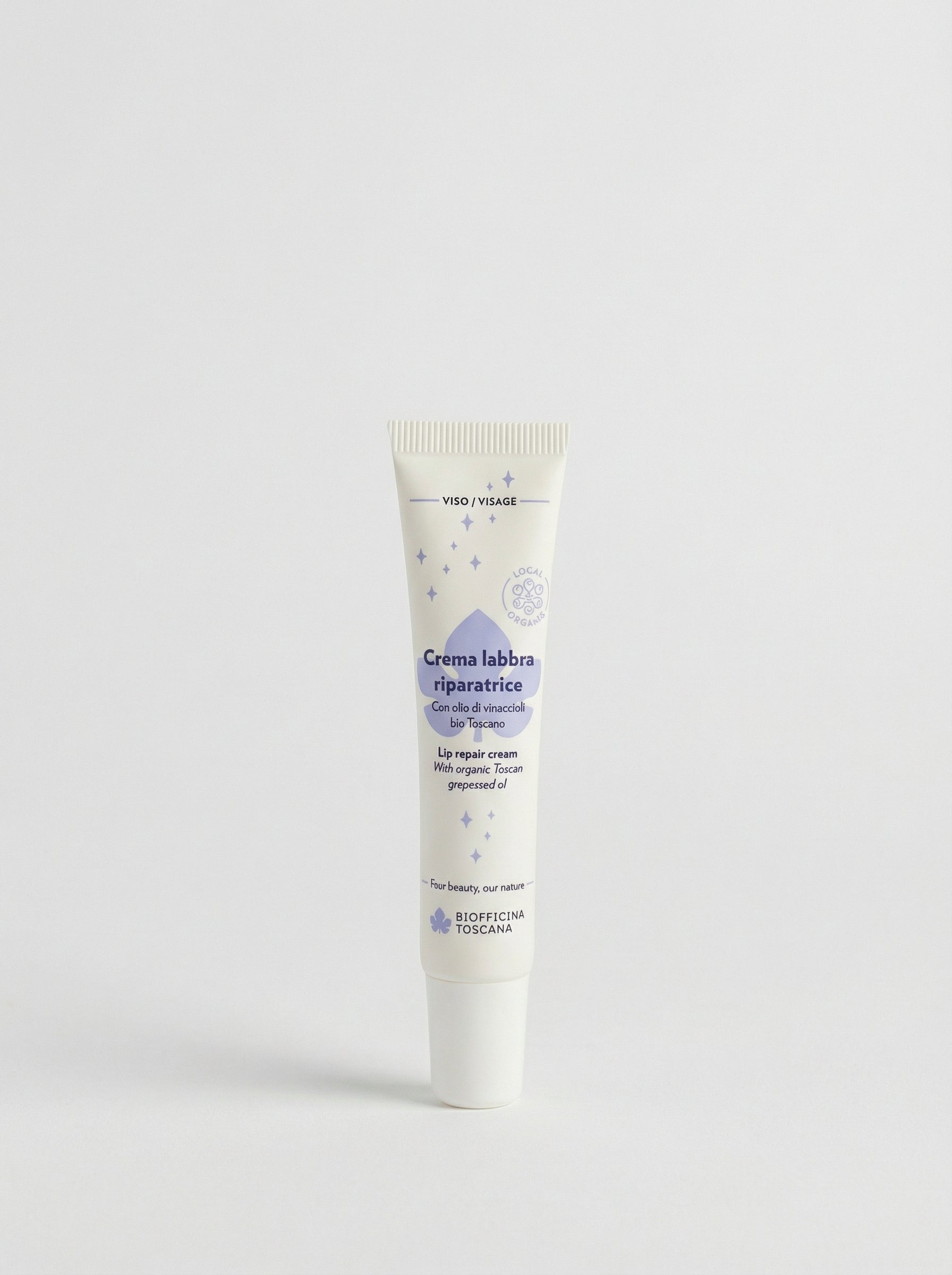Crema Labbra Riparatrice con Olio di Vinaccioli Bio Toscano by Biofficina Toscana — product photo on white background