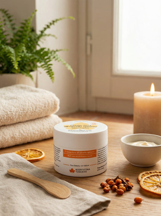 Crema ricca all’olivello spinoso - Trattamento Nutriente Idratante by Biofficina Toscana — hero product photo