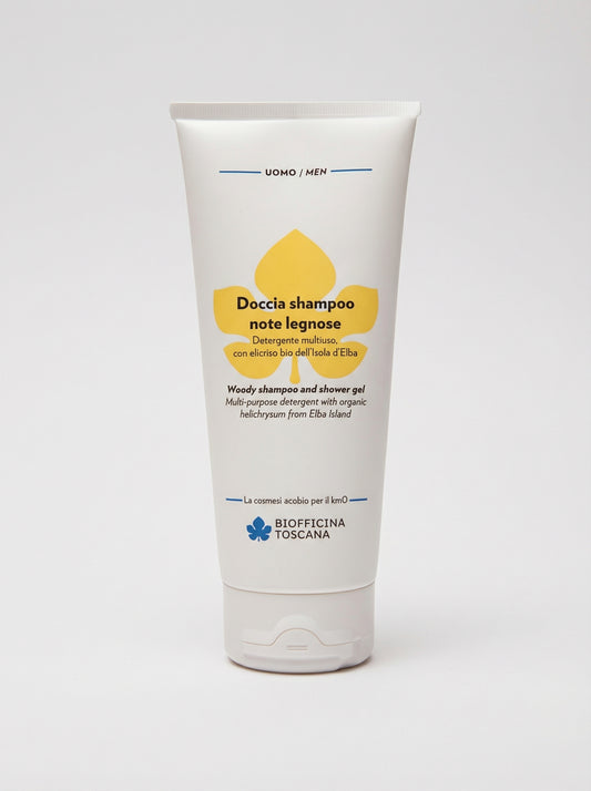 Doccia shampoo note legnose - Detergente Multiuso Elicriso Bio by Biofficina Toscana — product photo on white background