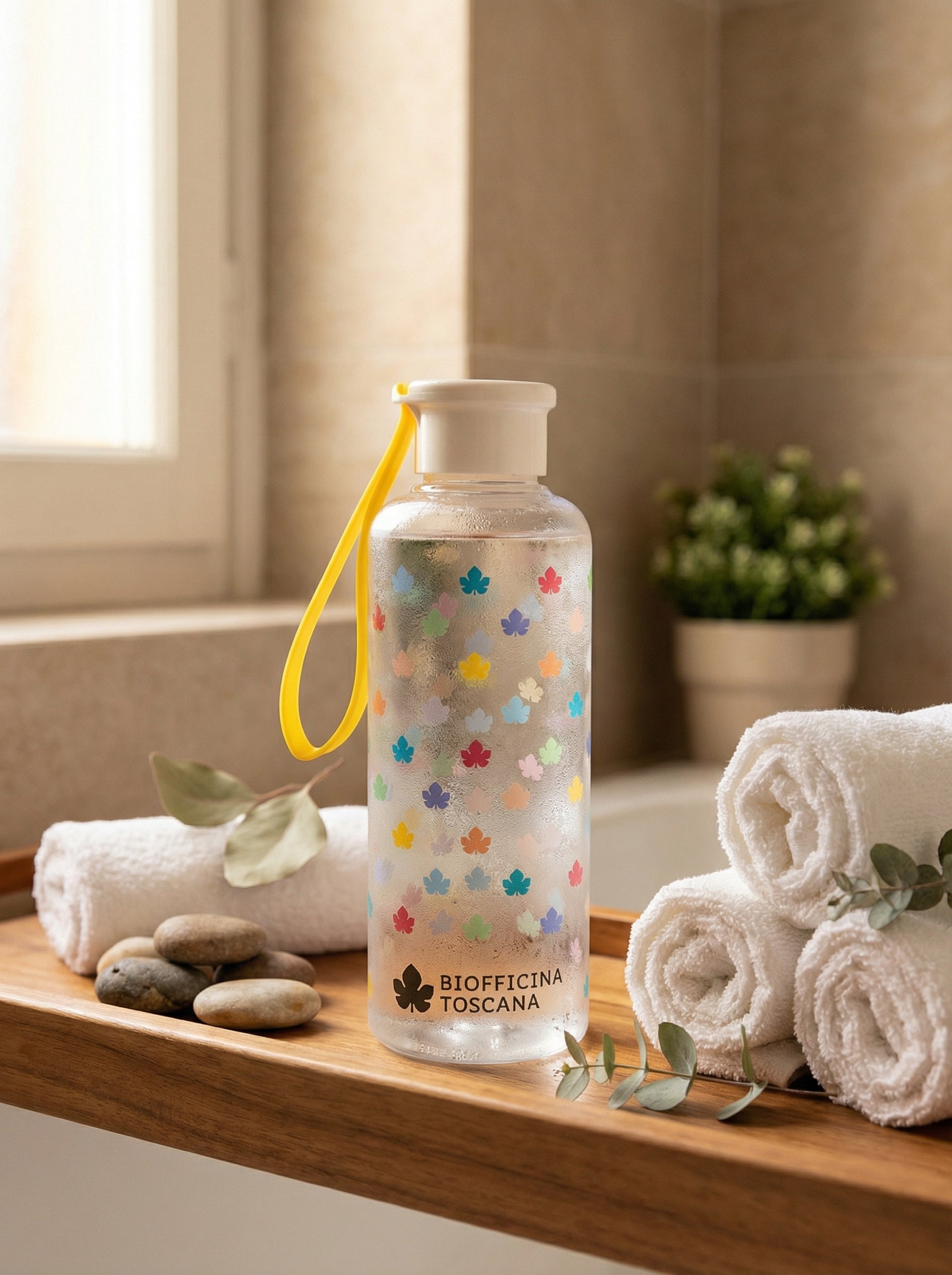 Borraccia Gocce di benessere - Accessorio Leggero e Riciclabile by Biofficina Toscana — hero product photo