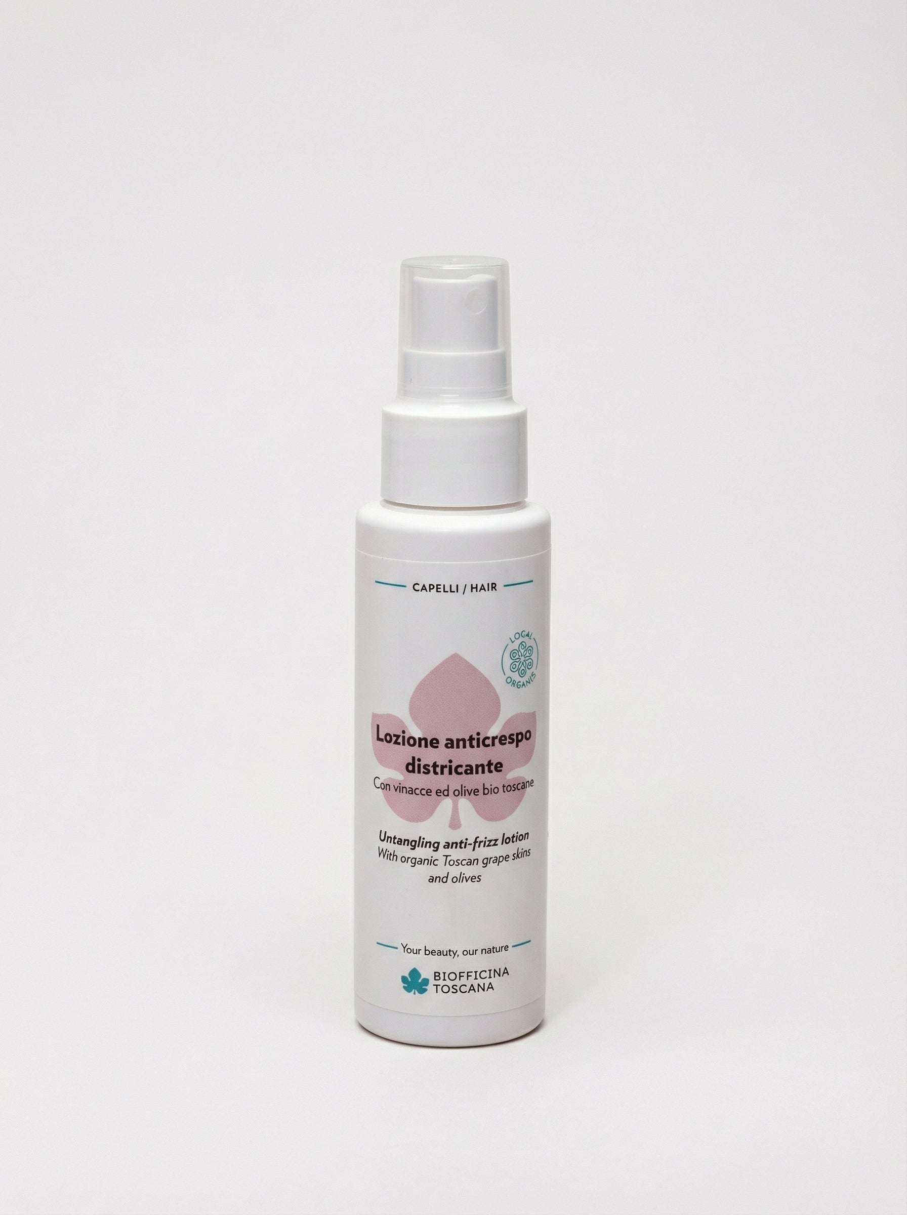 Lozione Anticrespo Districante - Nutriente e Protettiva per Capelli Morbidi by Biofficina Toscana — product photo on white background