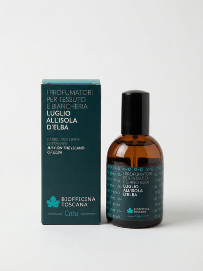 Luglio all'Isola d’Elba - Profumatore Tessuti e Biancheria Bio by Biofficina Toscana — product photo on white background