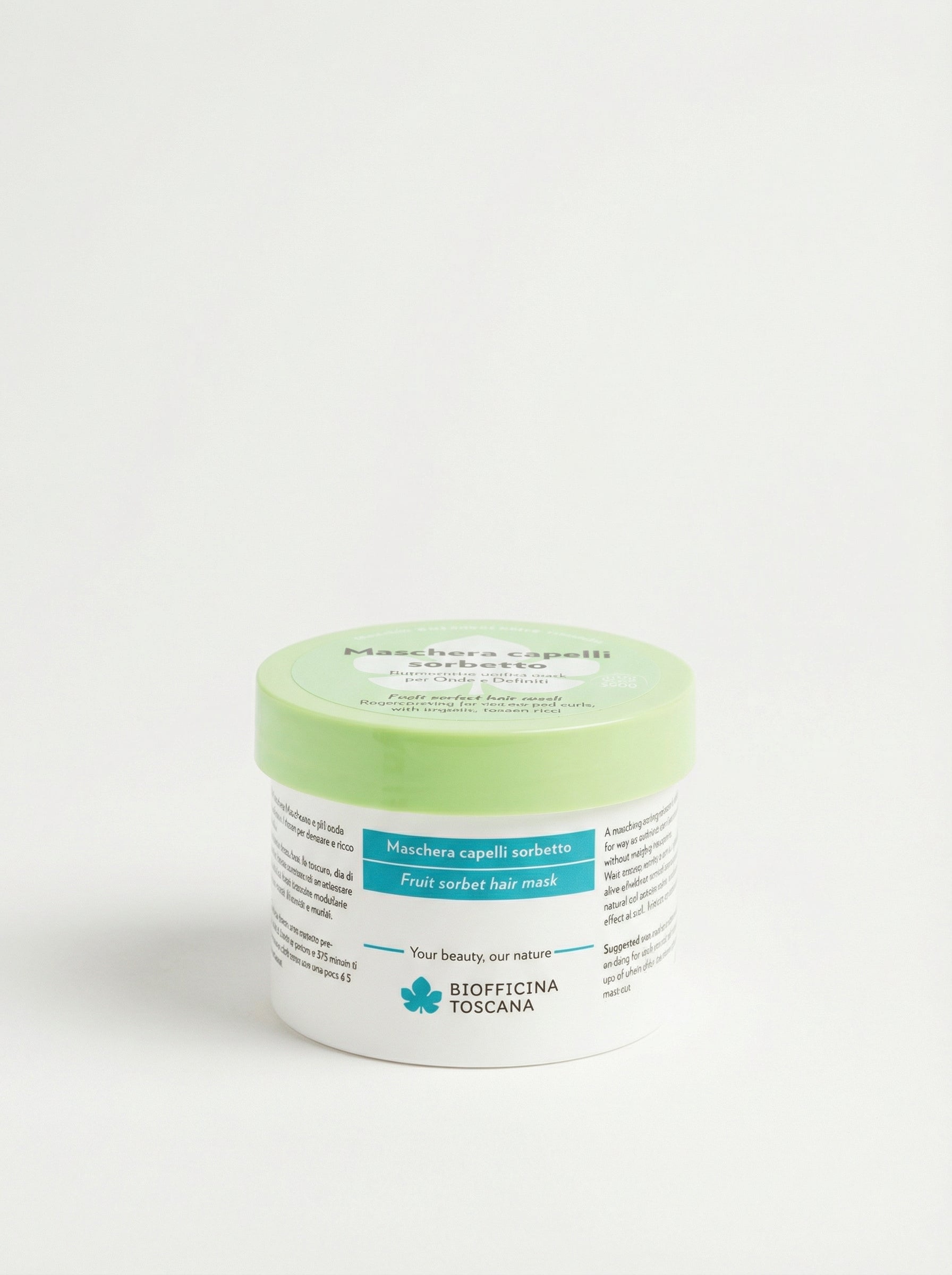 Maschera capelli sorbetto per Onde e Ricci Nutriti e Definiti by Biofficina Toscana — product photo on white background