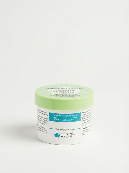 Maschera capelli sorbetto per Onde e Ricci Nutriti e Definiti by Biofficina Toscana — product photo on white background