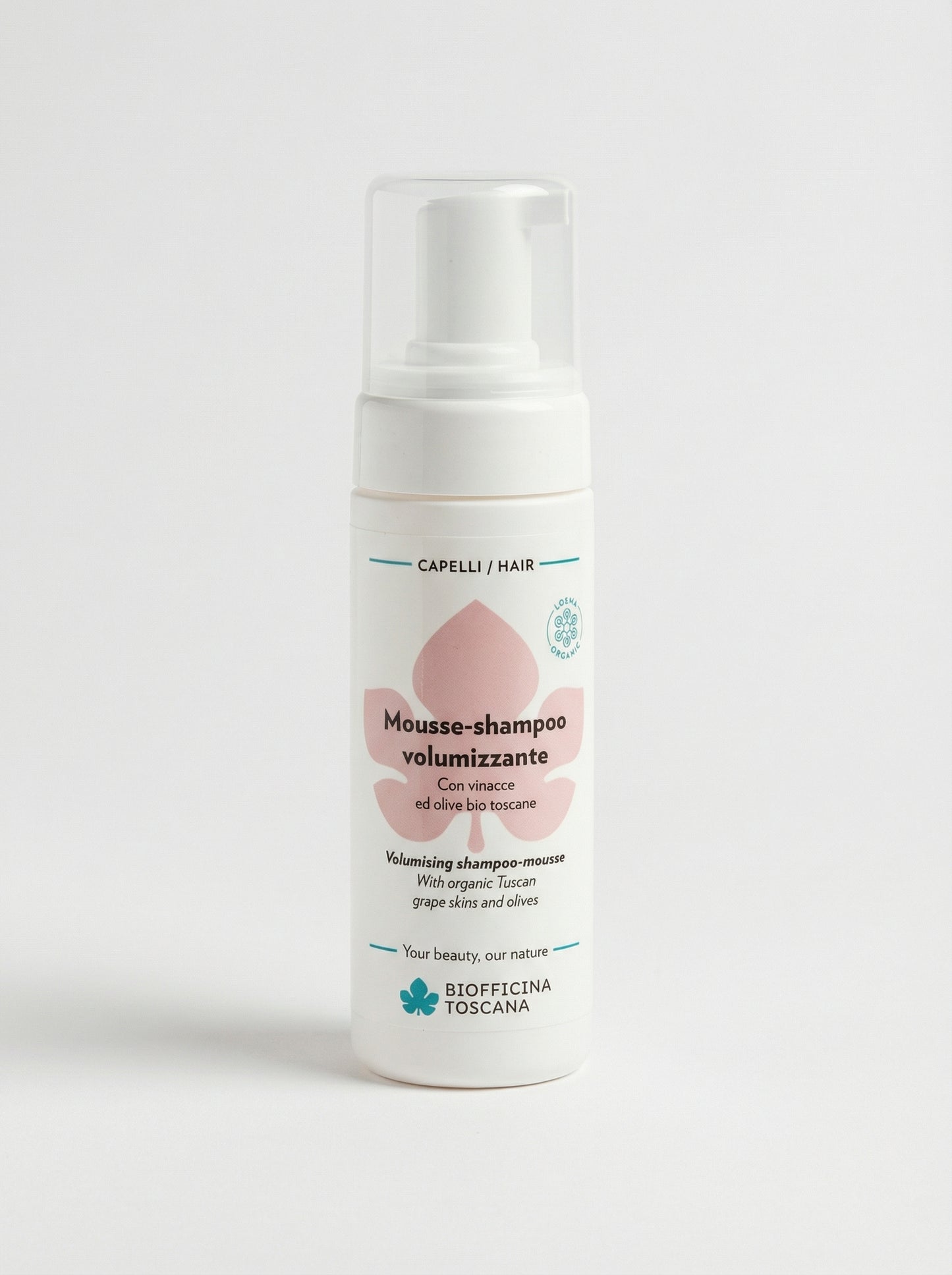 Mousse-shampoo volumizzante - Dona Volume e Lucentezza by Biofficina Toscana — product photo on white background