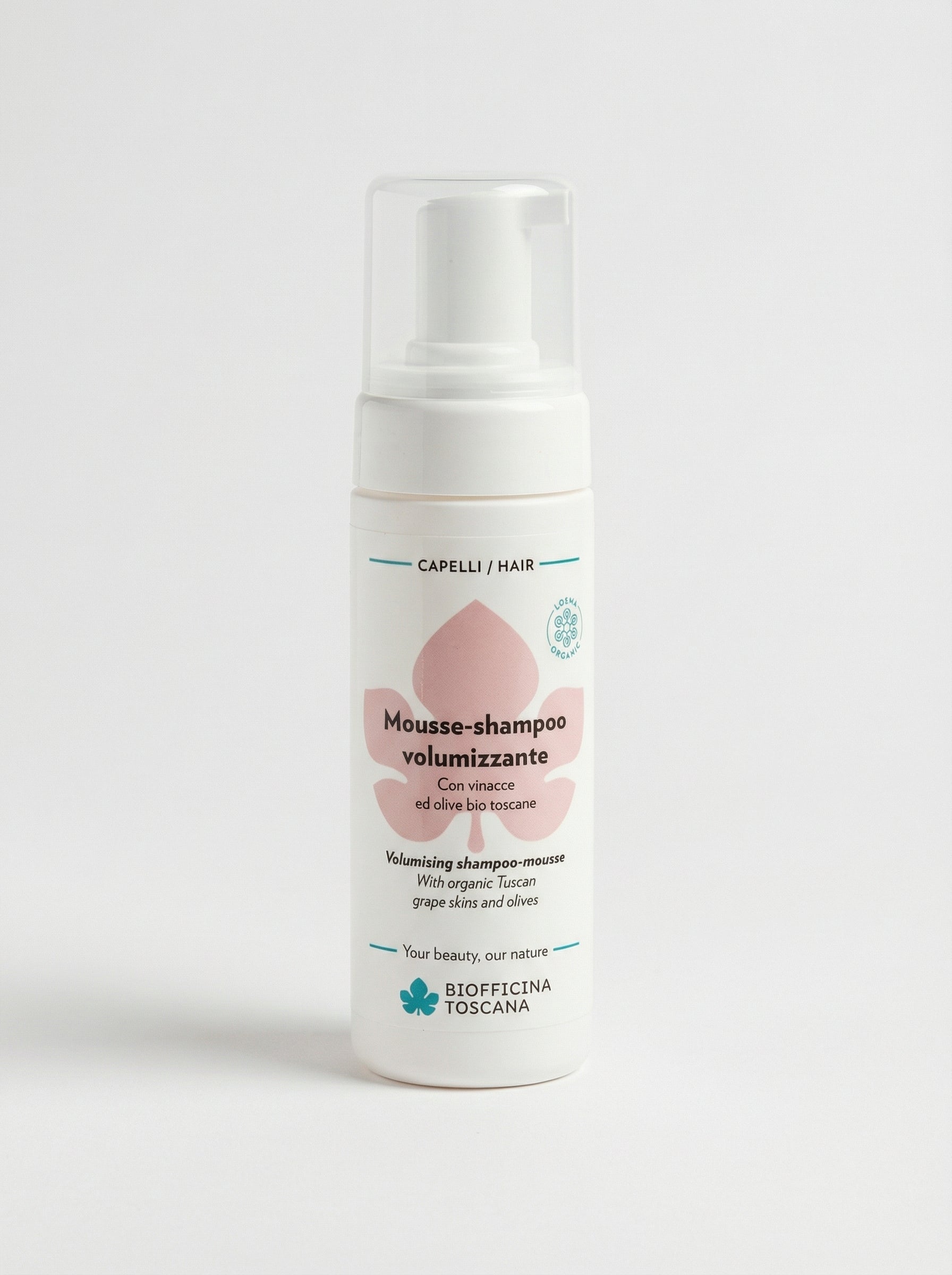 Mousse-shampoo volumizzante - Dona Volume e Lucentezza by Biofficina Toscana — product photo on white background