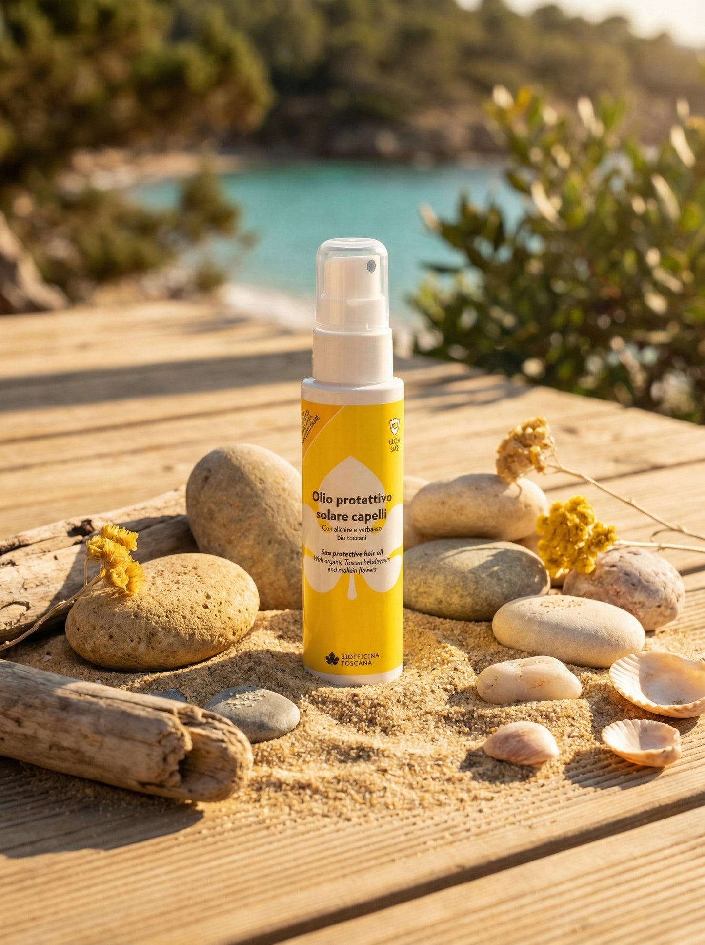 Olio Protettivo Solare Capelli - Protegge e illumina by Biofficina Toscana — hero product photo