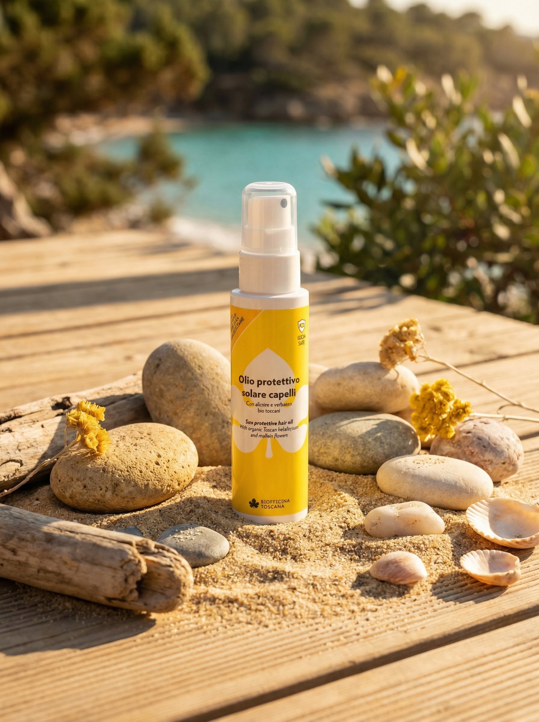 Olio Protettivo Solare Capelli - Protegge e illumina by Biofficina Toscana — hero product photo