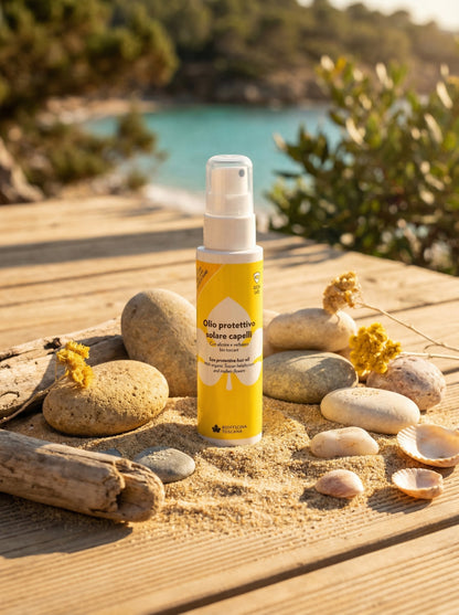 Olio Protettivo Solare Capelli - Protegge e illumina by Biofficina Toscana — hero product photo