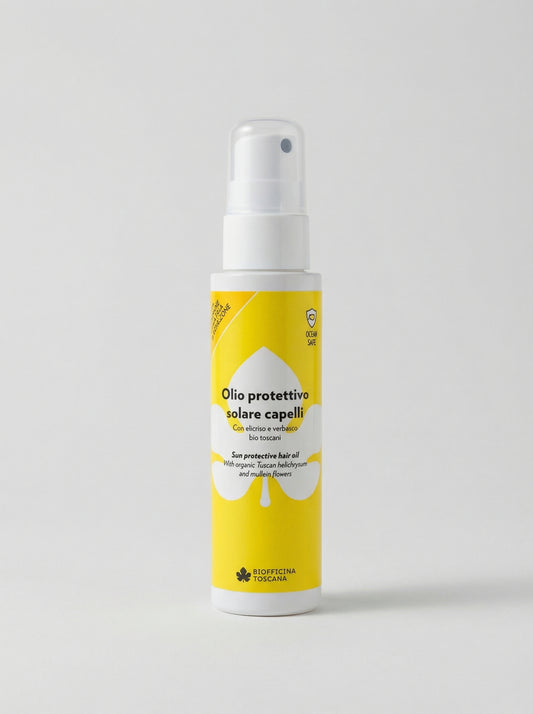 Olio Protettivo Solare Capelli - Protegge e illumina by Biofficina Toscana — product photo on white background