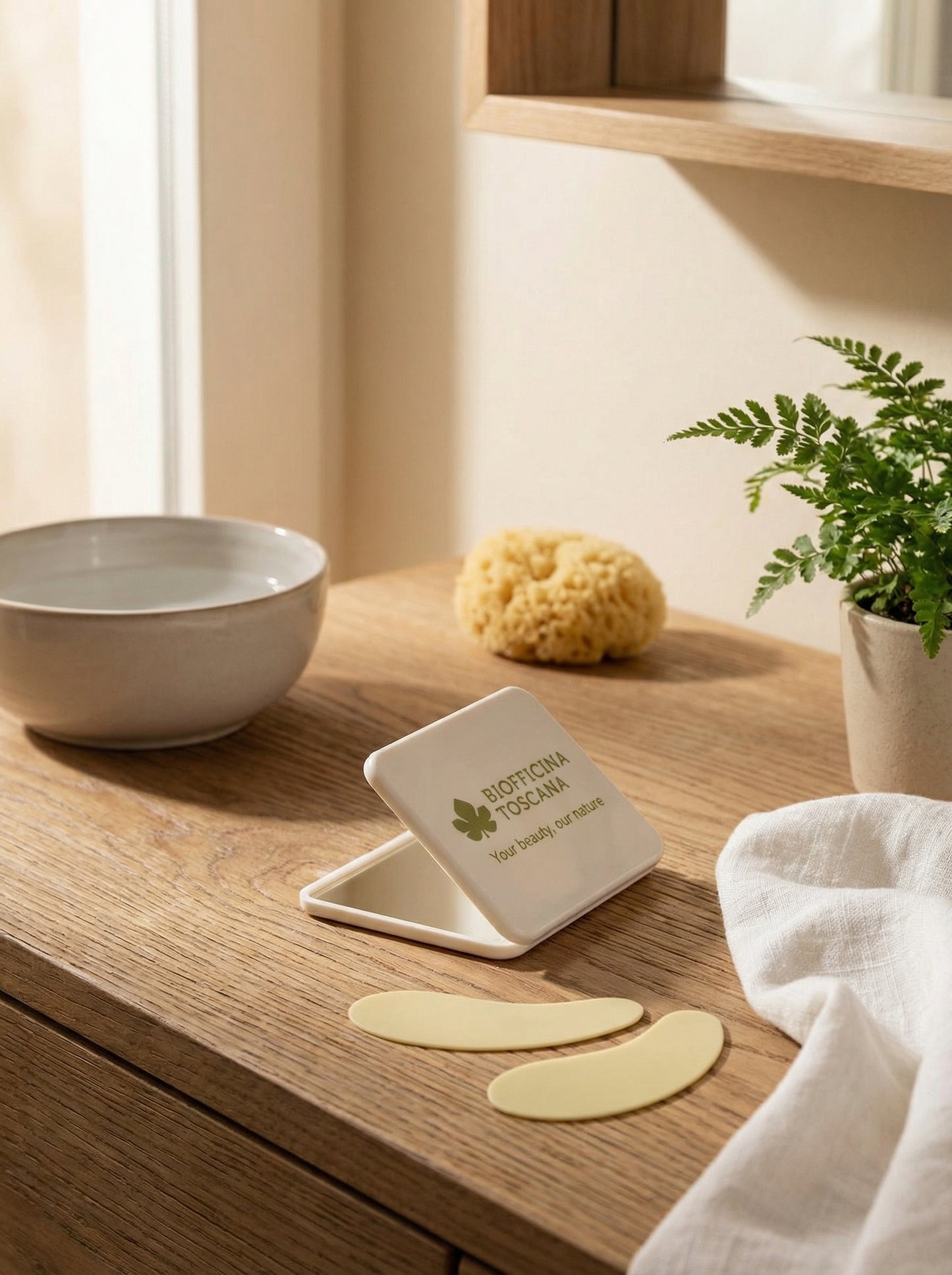 Patch Occhi Riutilizzabili con Specchio - Accessorio Skincare by Biofficina Toscana — hero product photo