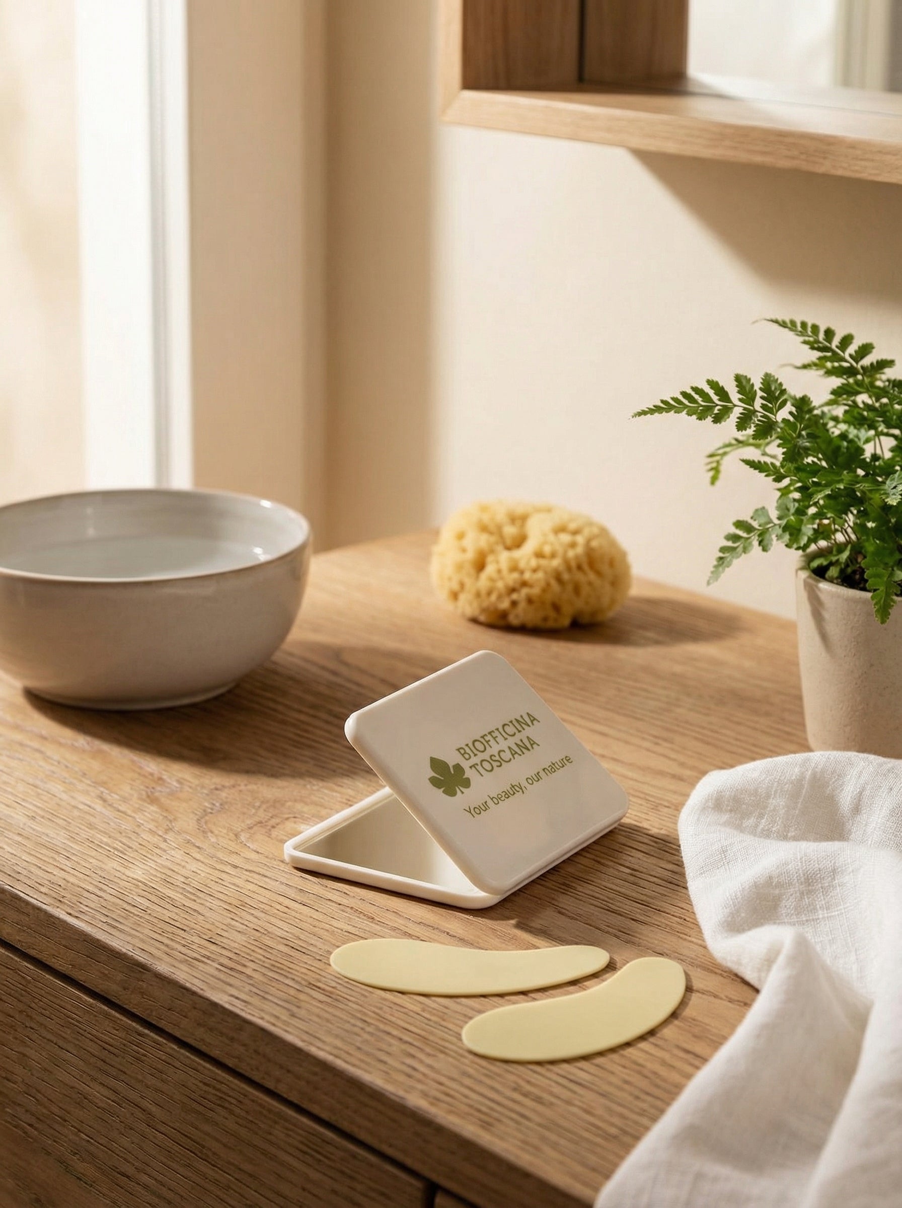 Patch Occhi Riutilizzabili con Specchio - Accessorio Skincare by Biofficina Toscana — hero product photo