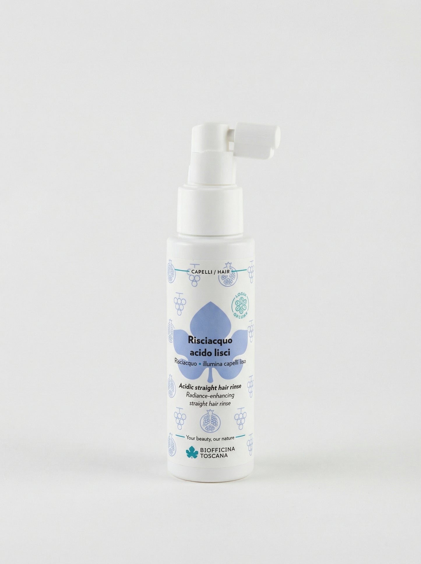 Risciacquo Acido Lisci - Trattamento Illuminante Capelli by Biofficina Toscana — product photo on white background