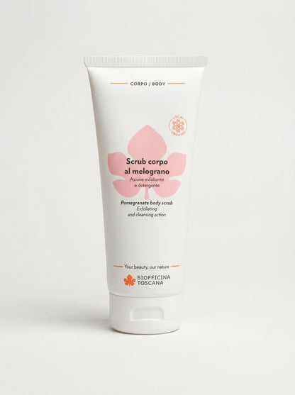 Scrub corpo al melograno - Esfoliante e Idratante per Pelli Delicate by Biofficina Toscana — product photo on white background