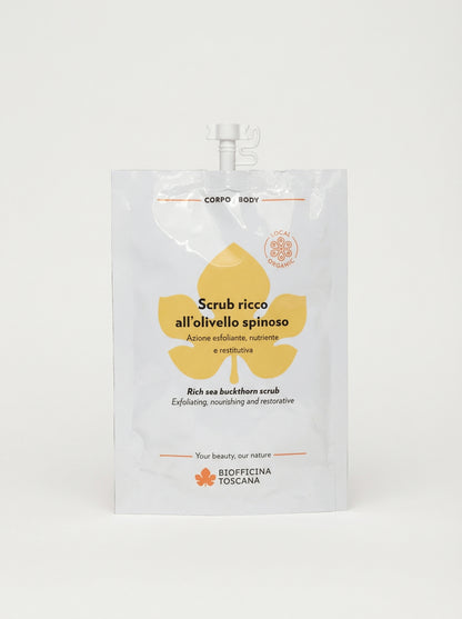Scrub ricco all’olivello spinoso - Scrub Corpo Esfoliante Nutriente by Biofficina Toscana — product photo on white background