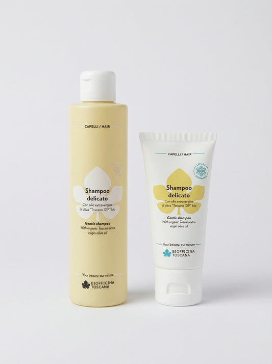 Shampoo Delicato - Shampoo per uso quotidiano e lavaggi frequenti by Biofficina Toscana — product photo on white background